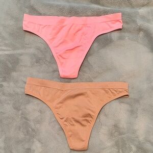 Women's Pink and Tan Panties